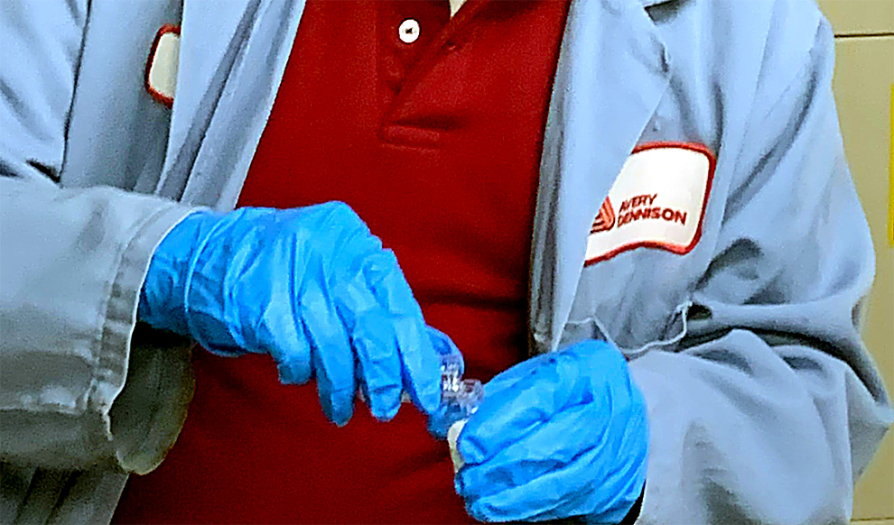 Avery Dennison manufacturing hand sanitizer for those in need